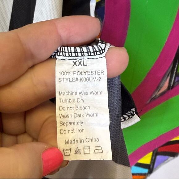 Cliff Keen Athletic Gray and White Striped Shirt. Size XXL. Referee Uniform. - Picture 5 of 6